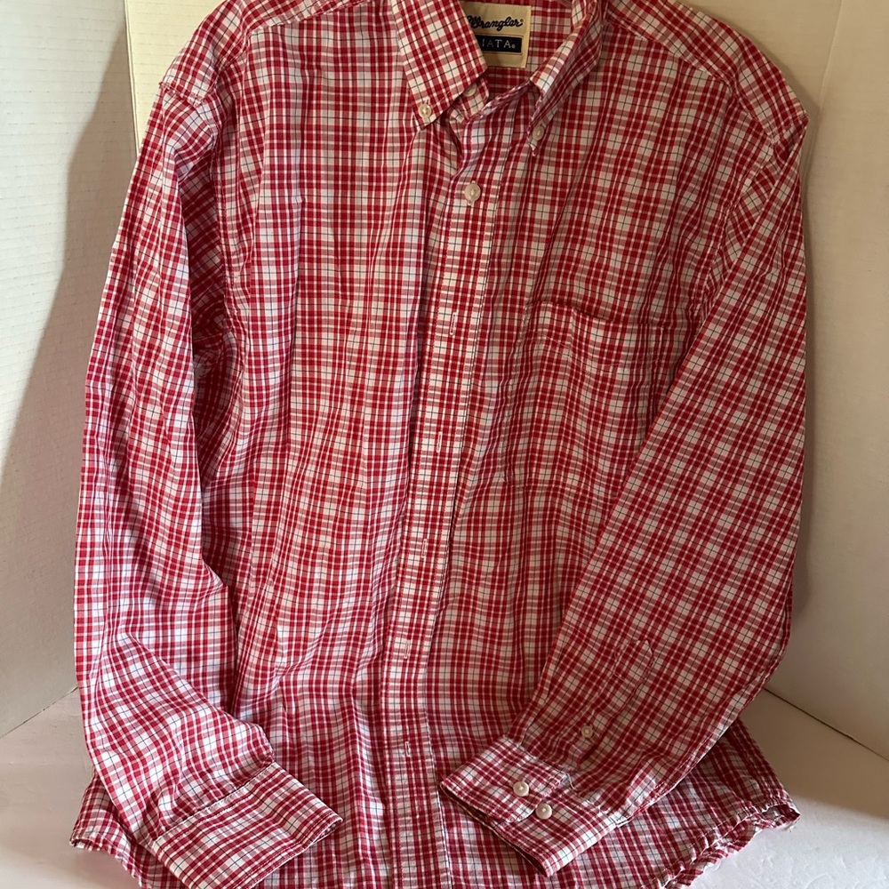 Wrangler Red Plaid Men's Shirt
